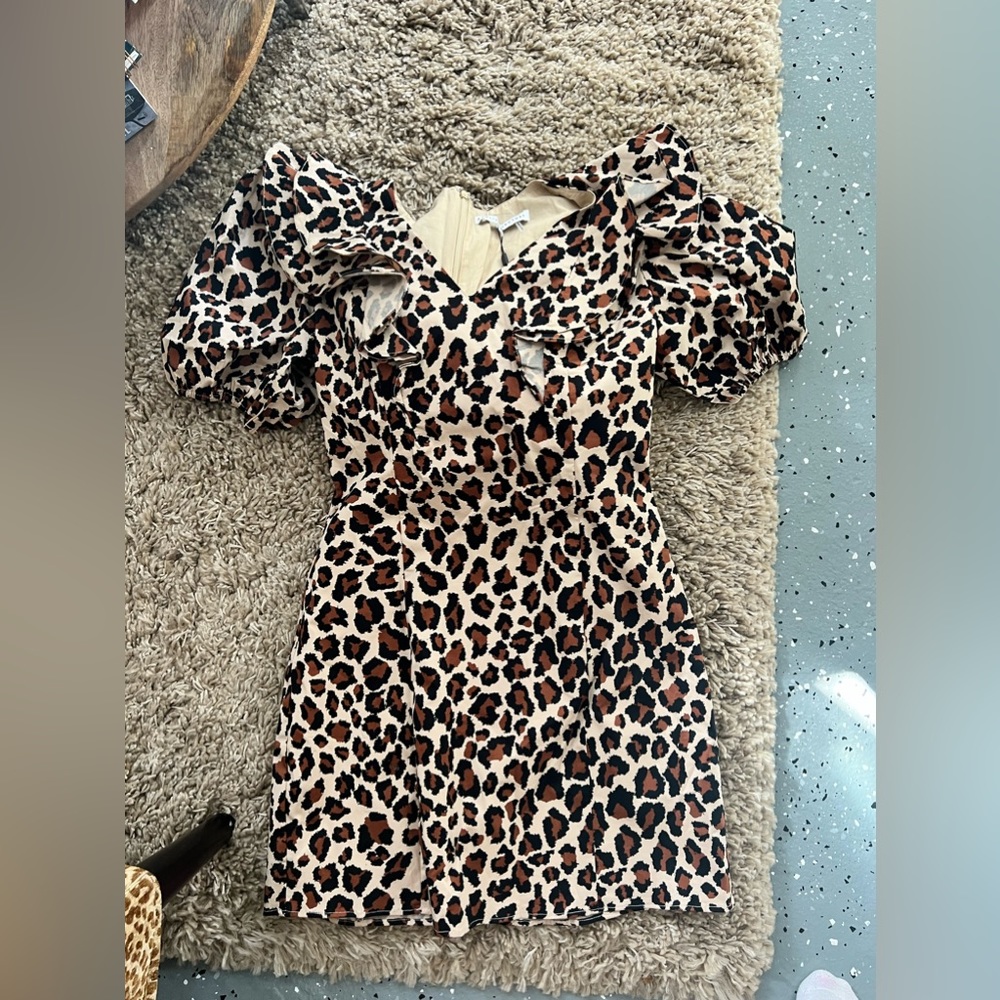 English Factory Leopard print dress